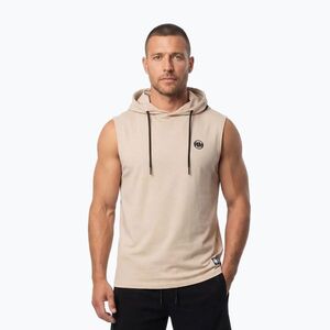 Férfi edzőpulóver Pitbull Mercado Hilltop Sleeveless Hooded pale sand (Mercado Hilltop Sleeveless Hooded 223001260001) kép