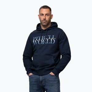 Férfi pulóver Pitbull World Sweatshirt Hooded dark navy (World Sweatshirt Hooded 126093590001) kép