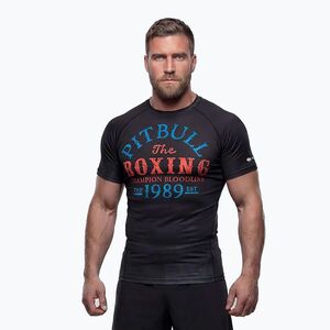 Férfi hosszú ujjú rashguard Pitbull Champion Bloodline Rashguard black (Champion Bloodline Rashguard 956005900001) kép