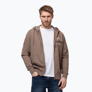 Férfi pulóver Pitbull Bloodline 2 Sweatshirt Zip Hooded brown savana (Bloodline 2 Sweatshirt Zip Hooded 136095820001) kép
