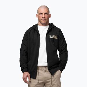 Férfi pulóver Pitbull USA Hooded Zip black (USA Hooded Zip 136091900001) kép