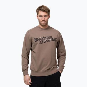 Férfi pulóver Pitbull MC Crewneck Sweatshirt brown savana (MC Crewneck Sweatshirt 116092820001) kép