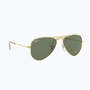 Gyerek napszemüveg Ray-Ban Aviator arista gold/dark green (Aviator RJ9506S 223/7152) kép