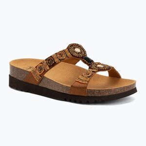 Női papucs Scholl New Bogota Wedge Med cognac/multi (New Bogota Wedge Med. MF266072333) kép