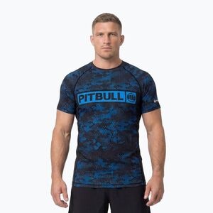 Férfi rashguard Pitbull Hex Camo Hilltop Rashguard blue (Hex Camo Hilltop Rashguard 946002560001) kép