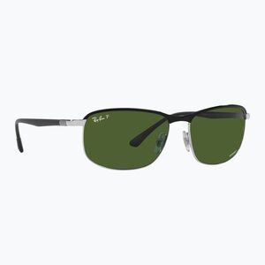 Napszemüveg Ray-Ban Rb3671 Polarized+ Lenses black silver/dark green polarized+ (Rb3671 Polarized+ Lenses RB3671CH 9144P160) kép