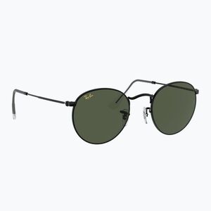Napszemüveg Ray-Ban Round Metal black/green g-15 (Round Metal RB3447 91993153) kép