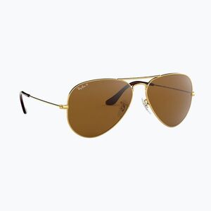 Napszemüveg Ray-Ban Aviator Classic arista arany/barna polarizált (Aviator Classic RB3025 001/5762) kép