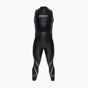 Férfi triatlonos úszóruha ZONE3 Glide Sleeveless Wetsuit black/grey (Glide Sleeveless Wetsuit WS26MGLISL101) kép