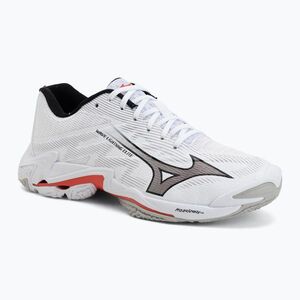 Röplabda cipő Mizuno Wave Lightning Elite white/black/fiery red (Wave Lightning Elite V1GA260059) kép
