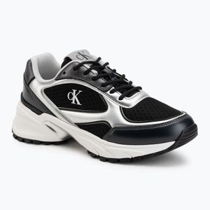 Férfi cipők Calvin Klein YM0YM01402 Hike Runner Laceup Mesh Mix black/silver (YM0YM01402 Hike Runner Laceup Mesh Mix YM0YM0140201L) kép