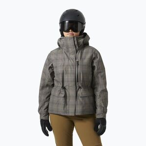 Női síkabát Helly Hansen Nora Insulated 2.0 pebble broxburn plaid aop (Nora Insulated 2.0 65987_757) kép
