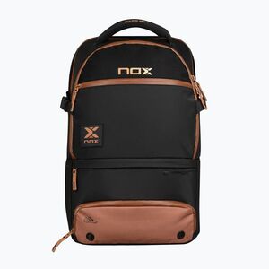 Padel hátizsák NOX Luxury Open Series Backpack 30 l black/brown (Luxury Open Series Backpack MOCOPENBLBR) kép