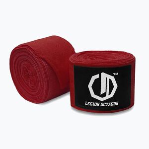 Boxkesztyű kötések Octagon Legion Standard 400 cm burgundy (Legion Standard 8055-OW) kép