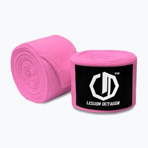 Boxkesztyű kötések Octagon Legion Standard 300 cm pink (Legion Standard 3882-OW) kép