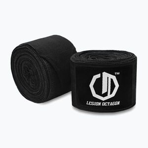 Boxkesztyű kötések Octagon Legion Standard 500 cm black/white (Legion Standard 4223-OW) kép