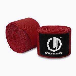 Boxkesztyű kötések Octagon Legion Standard 500 cm burgundy (Legion Standard 3837-OW) kép