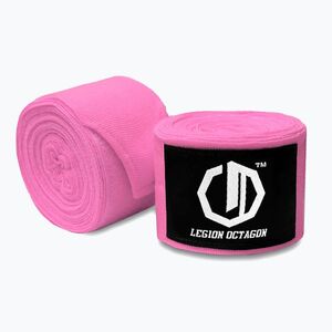 Boxkesztyű kötések Octagon Legion Standard 500 cm pink (Legion Standard 3875-OW) kép