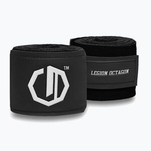 Boxkesztyű kötések Octagon Legion Supreme 300 cm black/white (Legion Supreme 4216-OW) kép