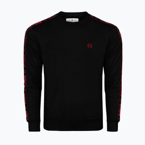 Férfi pulóver Octagon Stripe black/red (Stripe 2170-HO) kép