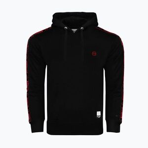 Férfi pulóver Octagon Stripe Hoodie black/red (Stripe Hoodie 2279-HO) kép