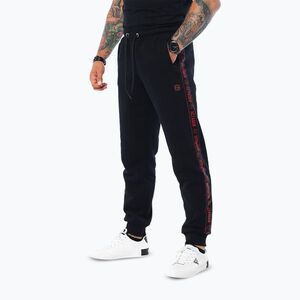 Férfi nadrág Octagon Stripe black/red (Stripe 6117-PN) kép
