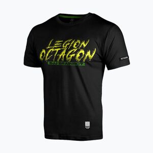 Férfi póló Octagon Legion Brainrot Braziliano Crocodano black/multicolor (Legion Brainrot Braziliano Crocodano 5724-TS) kép
