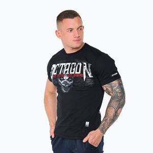 Férfi póló Octagon No Risk No Fun black/multicolor (Jest Ryzyko Jest Zabawa 0931-TS) kép
