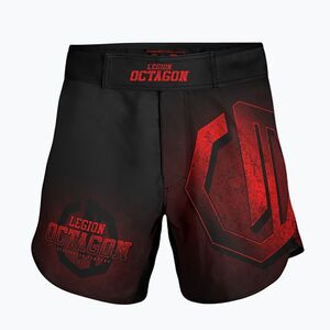 Férfi edző rövidnadrág Octagon Legion Conquest black/red (Legion Conquest 3676-SH) kép