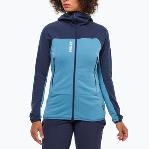 Női pulóver Millet Fusion Grid Hoodie coronet blue/saphir (Fusion Grid Hoodie MIV9032_N9302) kép