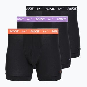 Férfi boxer nadrág Nike Essential Cotton Stretch 3 pairs cinder black (Essential Cotton Stretch KE1285-10G) kép