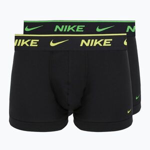 Férfi boxer nadrág Nike Essential Cotton Stretch 2 pairs black pepper (Essential Cotton Stretch KE1288-GP7) kép