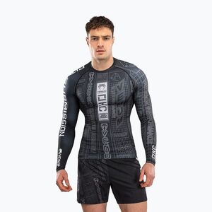 Férfi hosszú ujjú rashguard Venum Karate Combat fekete/szürke (Karate Combat VENUM-06227-109) kép