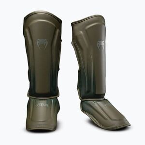 Sípcsont- és lábfejvédők Venum Stealth Shin khaki/dark green (Stealth Shin VENUM-06266-459) kép
