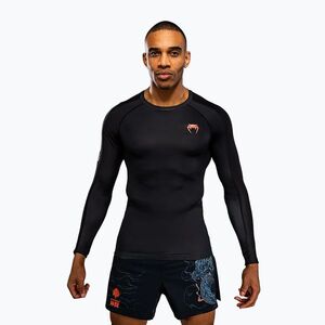 Férfi hosszú ujjú rashguard Venum Thunder Dragon fekete/szürke/rez (Thunder Dragon VENUM-06240-109) kép