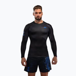 Férfi hosszú ujjú rashguard Venum Thunder Dragon fekete/királykék (Thunder Dragon VENUM-06240-101) kép