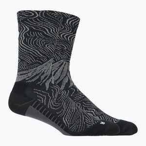 Zokni ASICS Fujitrail Graphic Crew black/cloud grey (Fujitrail Graphic Crew 3013B327-001) kép