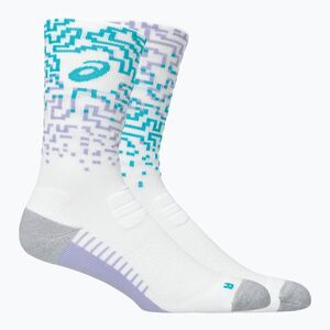 Zokni ASICS Performance Run Crew white/energy aqua (Performance Run Crew 3013B285-102) kép