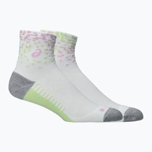 Zokni ASICS Performance Run Quarter white/hazy lilac/glow green (Performance Run Quarter 3013B284-103) kép