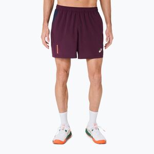 Férfi tenisznadrág ASICS Padel Court 7IN dark aubergine (Padel Court 7IN 2041A350-500) kép