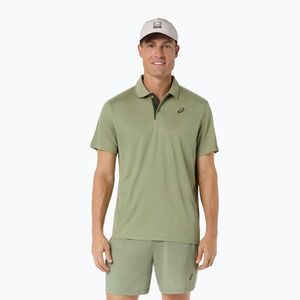 Férfi póló ASICS Court Polo khaki green (Court Polo 2041A340-304) kép