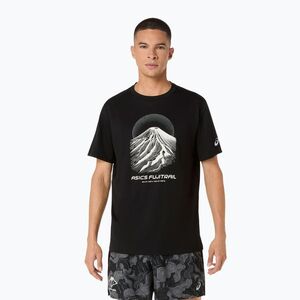 Férfi futó póló Asics Fujitrail Logo Ss Top Performance Black/Cream/Carbon (Fujitrail Logo 2011D527-001) kép