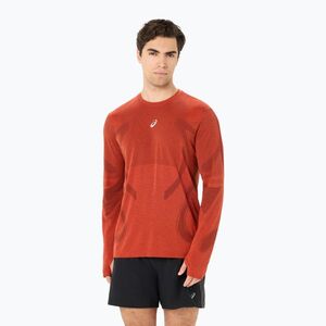Férfi futó hosszú ujjú póló ASICS Road Seamless Top singed red (Road Seamless 2011D356-201) kép
