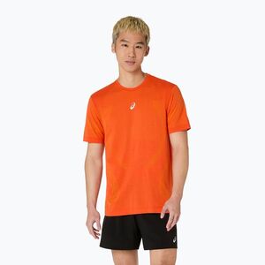 Férfi futó póló ASICS Road Seamless Top energy orange (Road Seamless 2011D355-801) kép
