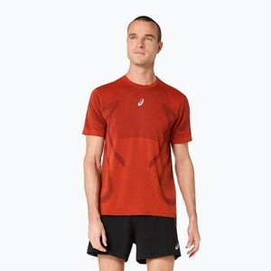 Férfi futó póló ASICS Road Seamless Top singed red (Road Seamless 2011D355-201) kép