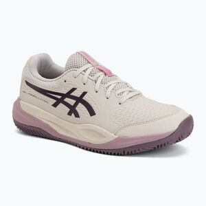 Gyerek teniszcipő ASICS Gel-Resolution X GS Clay soft oat/dark aubergine (Gel-Resolution X GS Clay 1044A080-250) kép