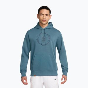 Férfi pulóver Nike Court Heritage smokey blue/new slate (Court Dri-Fit Heritage French Terry Hoodie HM6759-008) kép