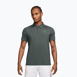 Férfi teniszpóló póló Nike Court Dri-Fit Advantage camo green/cucumber calm (Court Dri-Fit Advantage FZ6907-303) kép