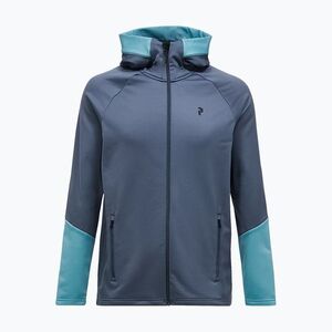 Férfi pulóver Peak Performance Rider Essentials Zip Hood Mountain Mist/Deluded Vision (Rider Essentials G80573060) kép