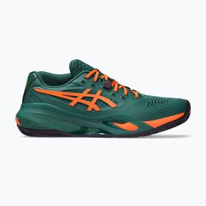Férfi padelcipő Asics Gel-Resolution X Padel Jewel Green/Energy Orange (Resolution X Padel 1041A492-300) kép